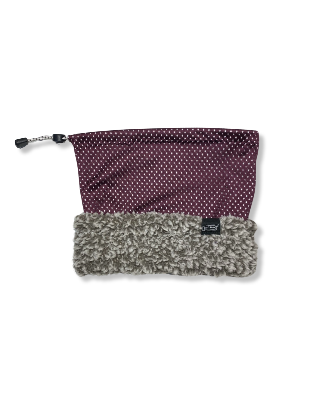 Maroon Mesh | 2 in 1 Neck Warmer Beanie