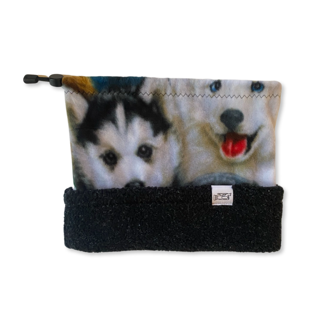 Dogs and Sherpa | 2 in 1 Neck Warmer Beanie