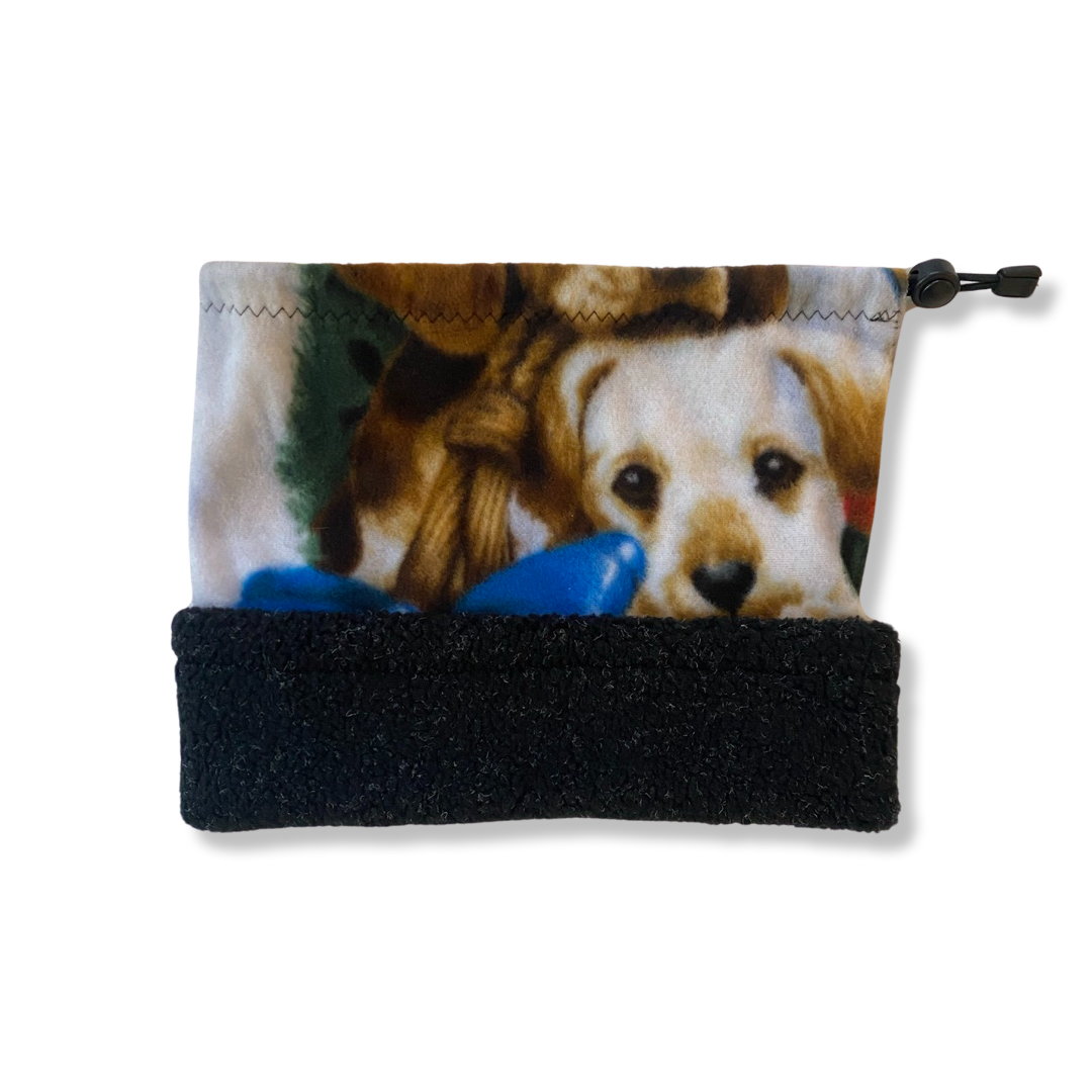 Dogs and Sherpa | 2 in 1 Neck Warmer Beanie