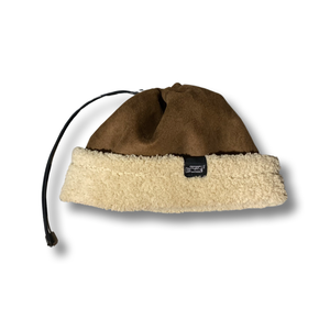 Suede // Stitched Sherpa Hat