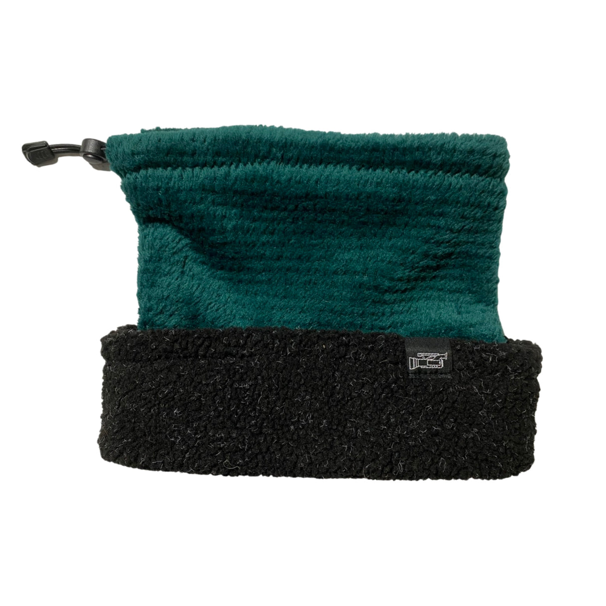 Neon Fleece Black // Stitched Sherpa Hat